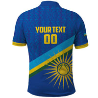 Rwanda Basketball Custom Polo Shirt Go Champions Imigongo Folk Pattern - Wonder Print Shop