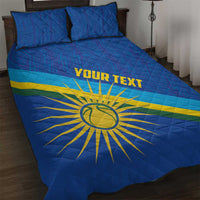 Rwanda Basketball Custom Quilt Bed Set Go Champions Imigongo Folk Pattern - Wonder Print Shop