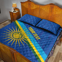 Rwanda Basketball Custom Quilt Bed Set Go Champions Imigongo Folk Pattern - Wonder Print Shop