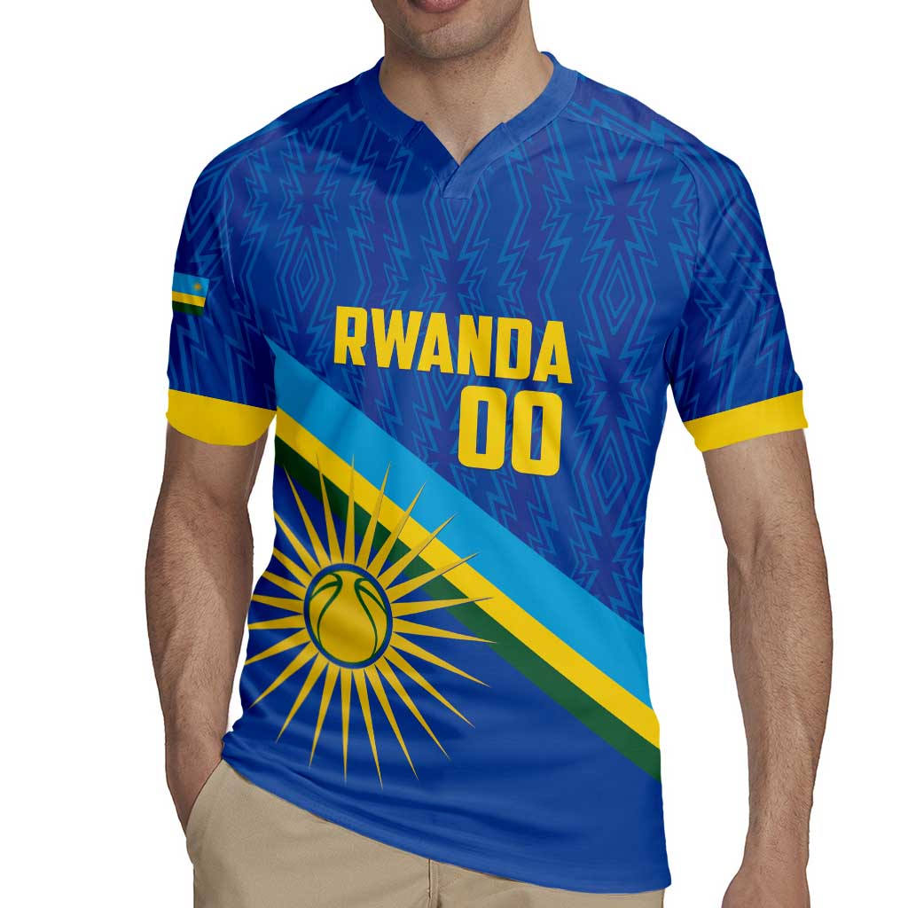 Rwanda Basketball Custom Rugby Jersey Go Champions Imigongo Folk Pattern - Wonder Print Shop