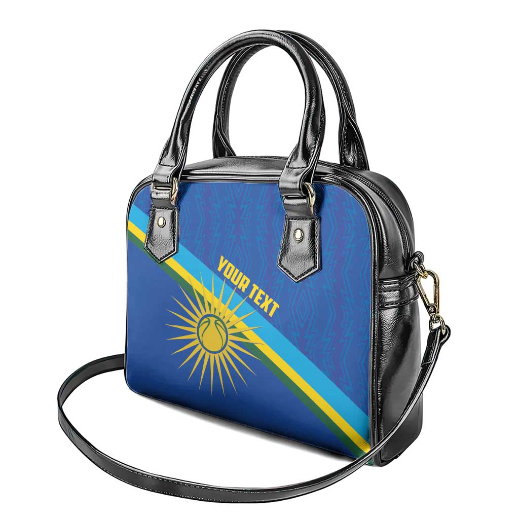 Rwanda Basketball Custom Shoulder Handbag Go Champions Imigongo Folk Pattern - Wonder Print Shop