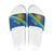 Rwanda Basketball Custom Slide Sandals Go Champions Imigongo Folk Pattern - Wonder Print Shop