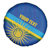 Rwanda Basketball Custom Spare Tire Cover Go Champions Imigongo Folk Pattern - Wonder Print Shop