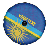 Rwanda Basketball Custom Spare Tire Cover Go Champions Imigongo Folk Pattern - Wonder Print Shop