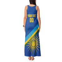 Rwanda Basketball Custom Tank Maxi Dress Go Champions Imigongo Folk Pattern - Wonder Print Shop