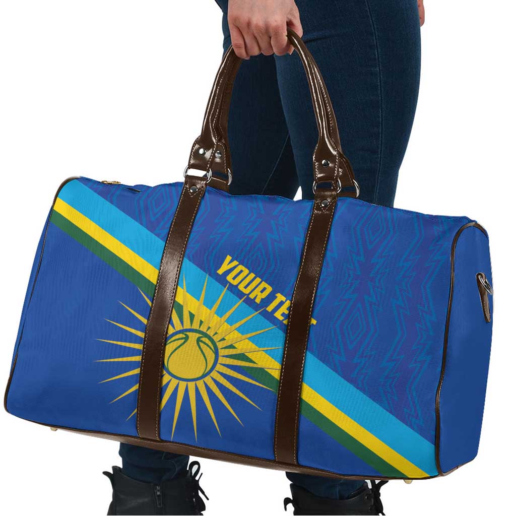 Rwanda Basketball Custom Travel Bag Go Champions Imigongo Folk Pattern - Wonder Print Shop