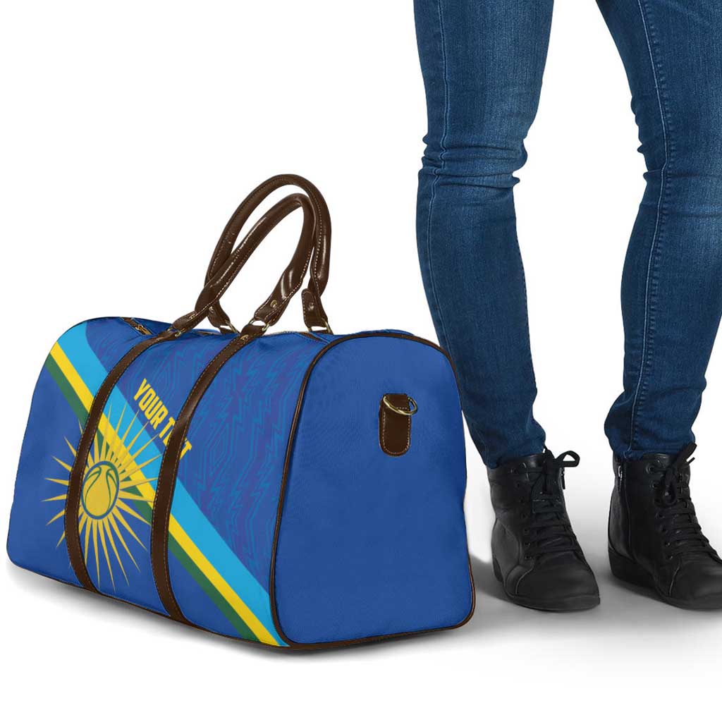 Rwanda Basketball Custom Travel Bag Go Champions Imigongo Folk Pattern - Wonder Print Shop