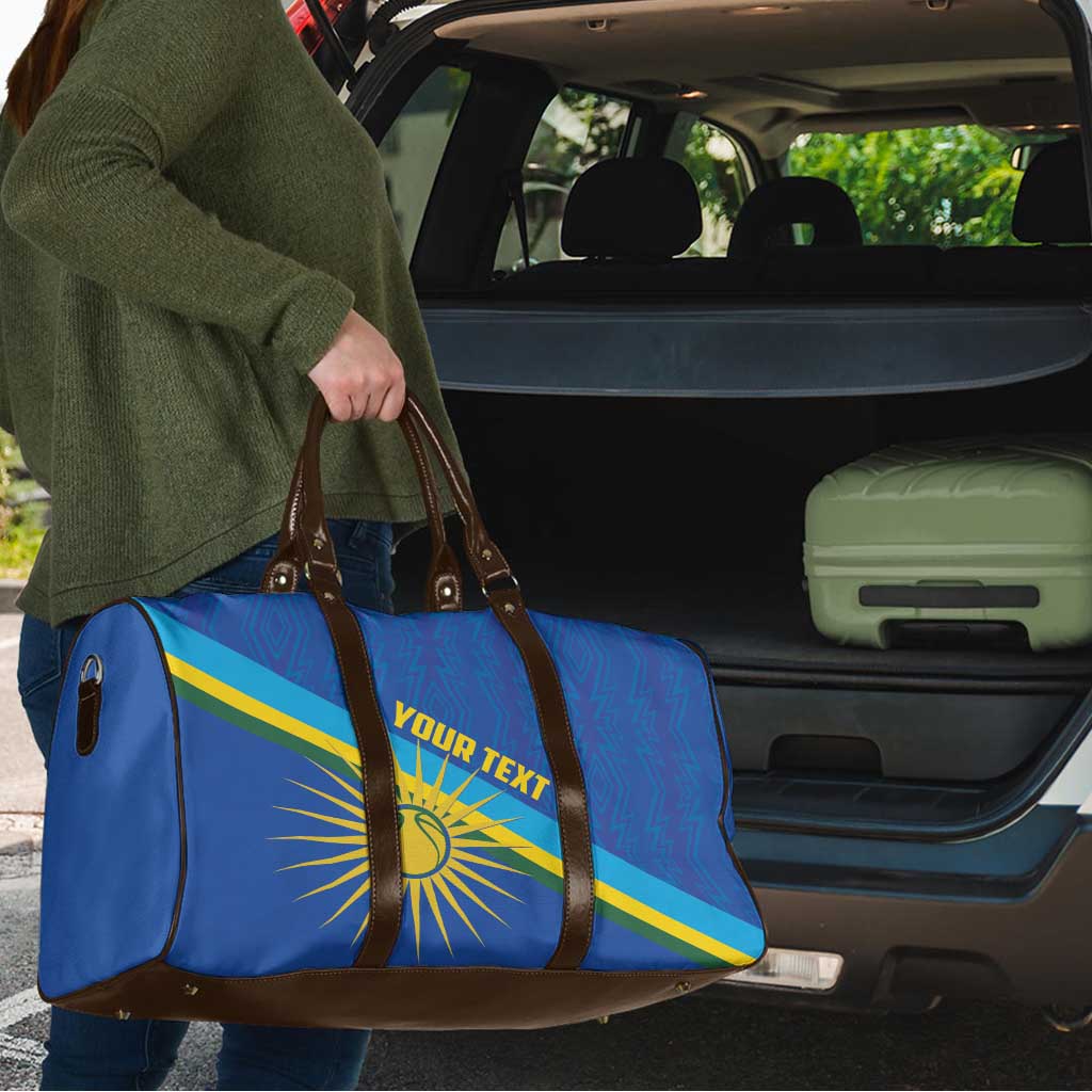Rwanda Basketball Custom Travel Bag Go Champions Imigongo Folk Pattern - Wonder Print Shop
