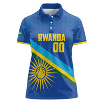 Rwanda Basketball Custom Women Polo Shirt Go Champions Imigongo Folk Pattern - Wonder Print Shop