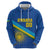 Rwanda Basketball Custom Zip Hoodie Go Champions Imigongo Folk Pattern - Wonder Print Shop