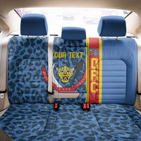 DR Congo Basketball Custom Back Car Seat Cover Come On Leopards Skin Pattern - Wonder Print Shop
