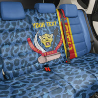 DR Congo Basketball Custom Back Car Seat Cover Come On Leopards Skin Pattern - Wonder Print Shop