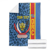 DR Congo Basketball Custom Blanket Come On Leopards Skin Pattern - Wonder Print Shop