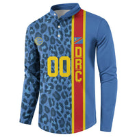 DR Congo Basketball Custom Button Sweatshirt Come On Leopards Skin Pattern - Wonder Print Shop