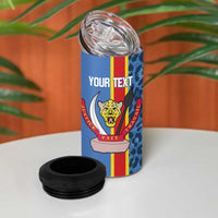 DR Congo Basketball Custom 4 in 1 Can Cooler Tumbler Come On Leopards Skin Pattern - Wonder Print Shop