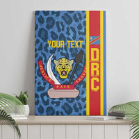 DR Congo Basketball Custom Canvas Wall Art Come On Leopards Skin Pattern - Wonder Print Shop