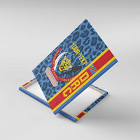 DR Congo Basketball Custom Canvas Wall Art Come On Leopards Skin Pattern - Wonder Print Shop