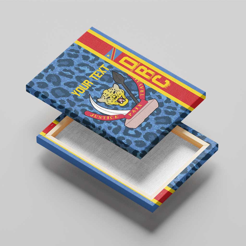 DR Congo Basketball Custom Canvas Wall Art Come On Leopards Skin Pattern - Wonder Print Shop
