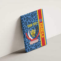 DR Congo Basketball Custom Canvas Wall Art Come On Leopards Skin Pattern - Wonder Print Shop