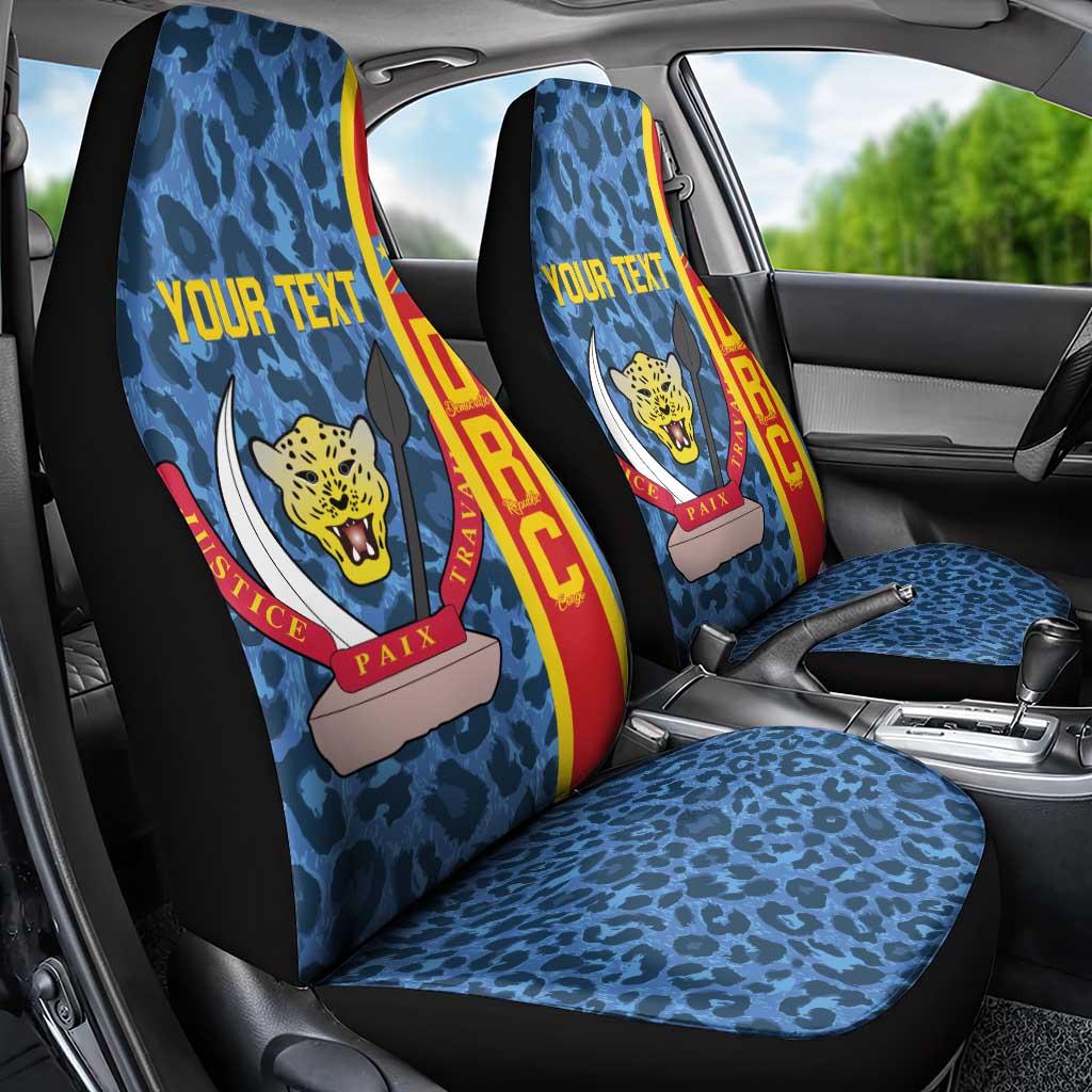 DR Congo Basketball Custom Car Seat Cover Come On Leopards Skin Pattern - Wonder Print Shop