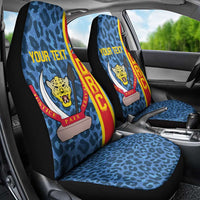 DR Congo Basketball Custom Car Seat Cover Come On Leopards Skin Pattern - Wonder Print Shop