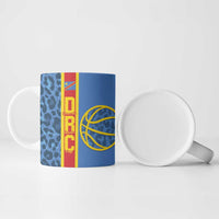 DR Congo Basketball Custom Ceramic Mug Come On Leopards Skin Pattern - Wonder Print Shop