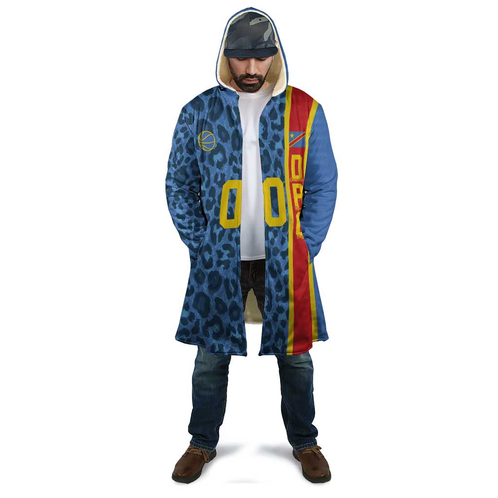 DR Congo Basketball Custom Cloak Come On Leopards Skin Pattern - Wonder Print Shop