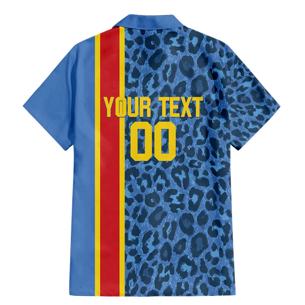 DR Congo Basketball Custom Family Matching Mermaid Dress and Hawaiian Shirt Come On Leopards Skin Pattern - Wonder Print Shop