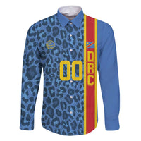 DR Congo Basketball Custom Family Matching Off Shoulder Short Dress and Hawaiian Shirt Come On Leopards Skin Pattern - Wonder Print Shop
