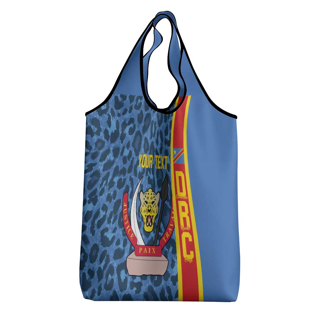 DR Congo Basketball Custom Grocery Bag Come On Leopards Skin Pattern - Wonder Print Shop