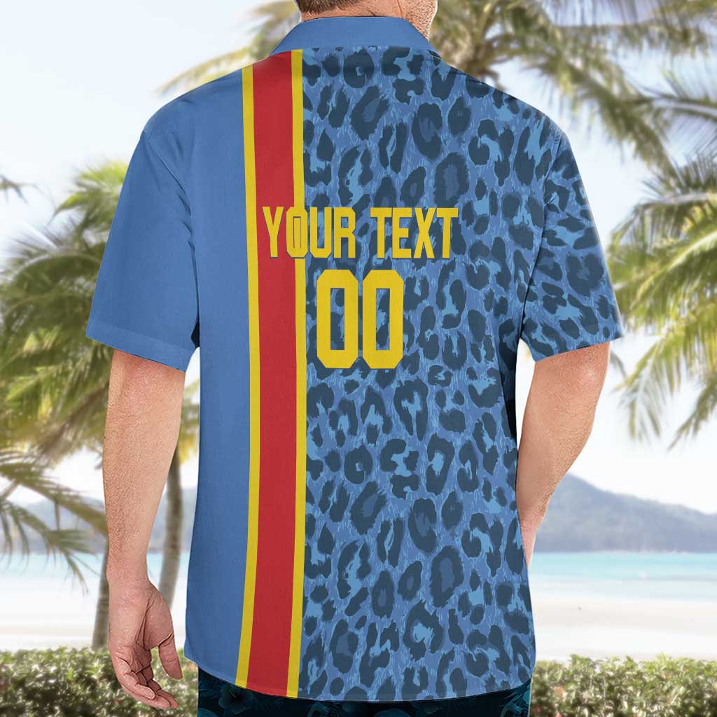 DR Congo Basketball Custom Hawaiian Shirt Come On Leopards Skin Pattern - Wonder Print Shop
