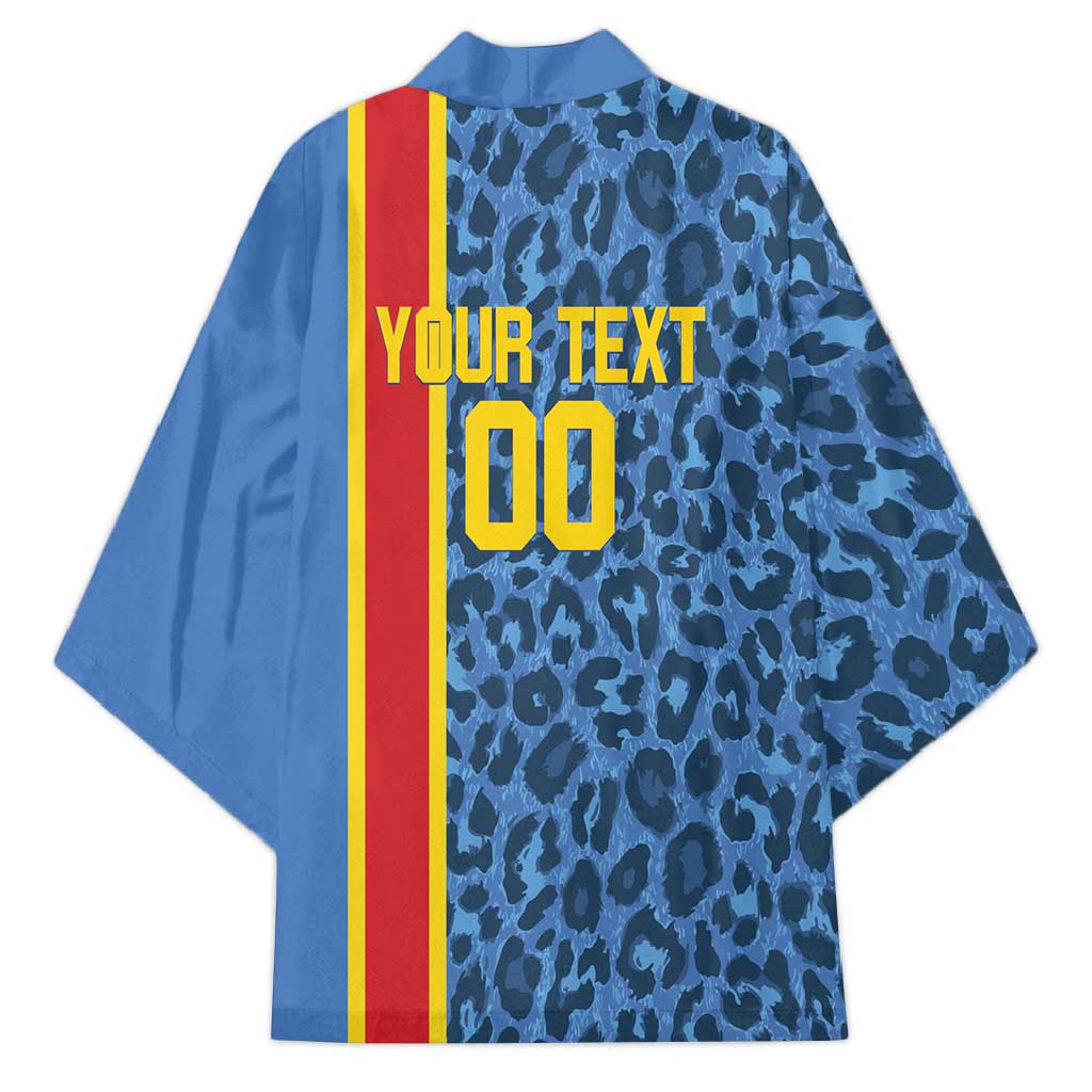 DR Congo Basketball Custom Kimono Come On Leopards Skin Pattern - Wonder Print Shop