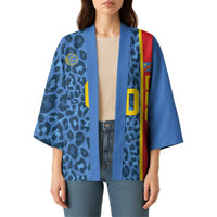 DR Congo Basketball Custom Kimono Come On Leopards Skin Pattern - Wonder Print Shop