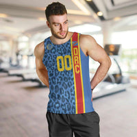 DR Congo Basketball Custom Men Tank Top Come On Leopards Skin Pattern - Wonder Print Shop
