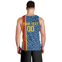 DR Congo Basketball Custom Men Tank Top Come On Leopards Skin Pattern - Wonder Print Shop