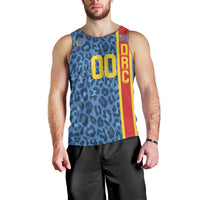 DR Congo Basketball Custom Men Tank Top Come On Leopards Skin Pattern - Wonder Print Shop
