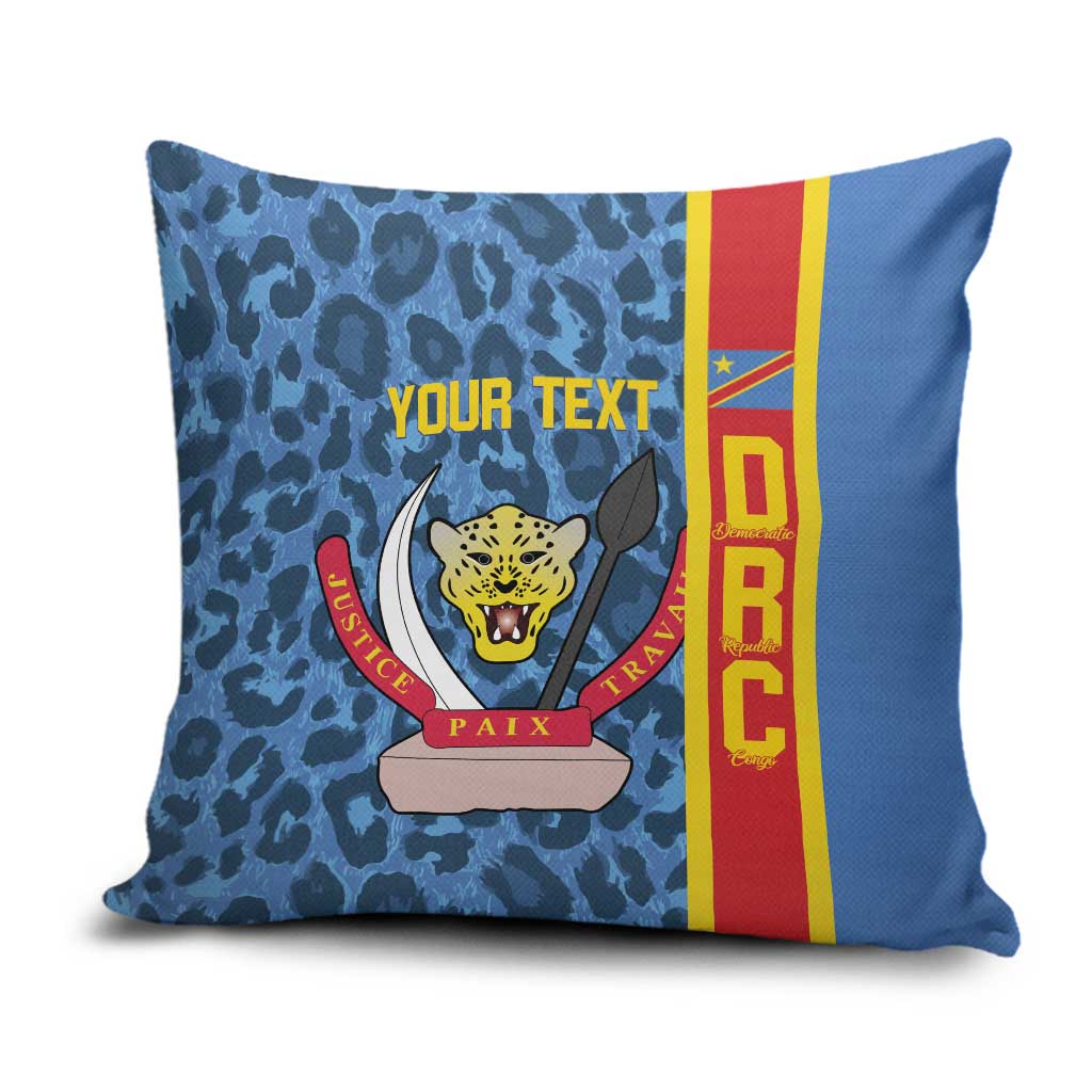 DR Congo Basketball Custom Pillow Cover Come On Leopards Skin Pattern - Wonder Print Shop