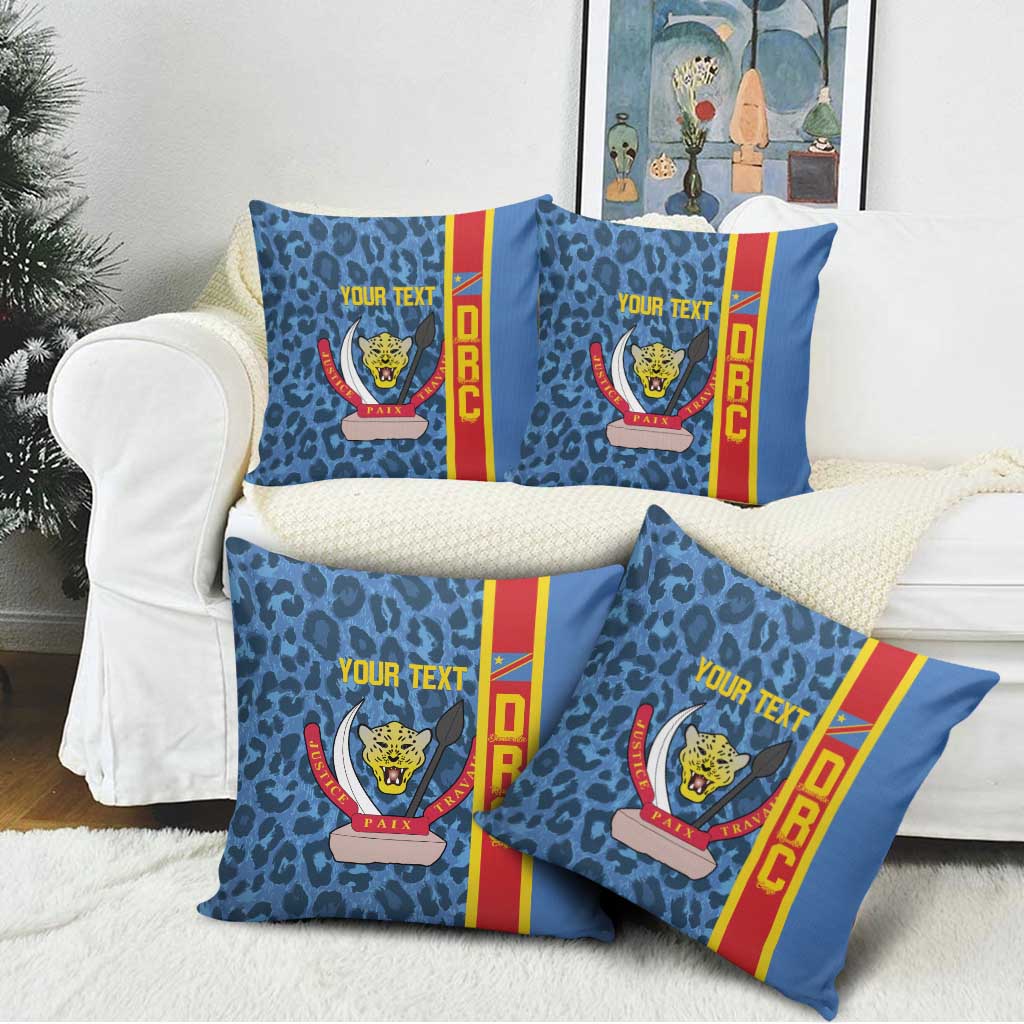 DR Congo Basketball Custom Pillow Cover Come On Leopards Skin Pattern - Wonder Print Shop