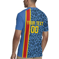 DR Congo Basketball Custom Rugby Jersey Come On Leopards Skin Pattern - Wonder Print Shop