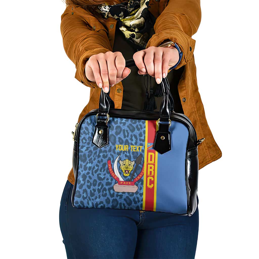 DR Congo Basketball Custom Shoulder Handbag Come On Leopards Skin Pattern - Wonder Print Shop