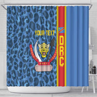 DR Congo Basketball Custom Shower Curtain Come On Leopards Skin Pattern - Wonder Print Shop