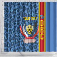DR Congo Basketball Custom Shower Curtain Come On Leopards Skin Pattern - Wonder Print Shop