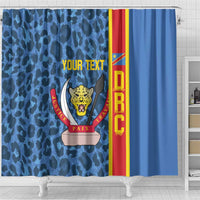 DR Congo Basketball Custom Shower Curtain Come On Leopards Skin Pattern - Wonder Print Shop