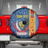 DR Congo Basketball Custom Spare Tire Cover Come On Leopards Skin Pattern - Wonder Print Shop