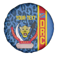 DR Congo Basketball Custom Spare Tire Cover Come On Leopards Skin Pattern - Wonder Print Shop