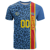 DR Congo Basketball Custom T Shirt Come On Leopards Skin Pattern - Wonder Print Shop