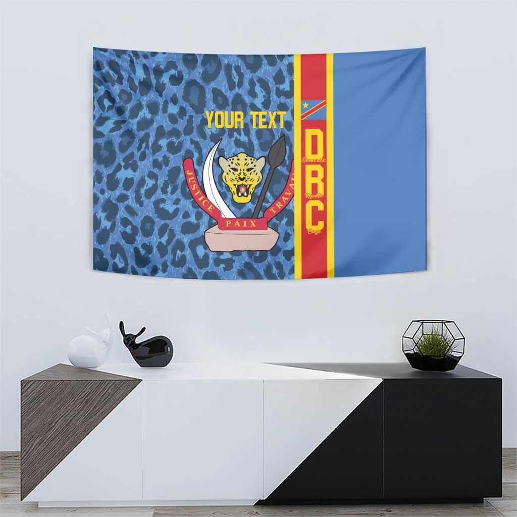 DR Congo Basketball Custom Tapestry Come On Leopards Skin Pattern - Wonder Print Shop
