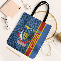 DR Congo Basketball Custom Tote Bag Come On Leopards Skin Pattern - Wonder Print Shop