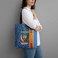 DR Congo Basketball Custom Tote Bag Come On Leopards Skin Pattern - Wonder Print Shop