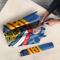 DR Congo Basketball Custom Umbrella Come On Leopards Skin Pattern - Wonder Print Shop